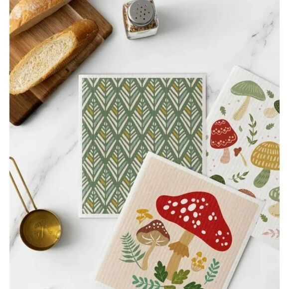 Swedish Dishcloths 12-Piece Set Boho The Perfect Combo of a Sponge and Cloth - Picture 3 of 6